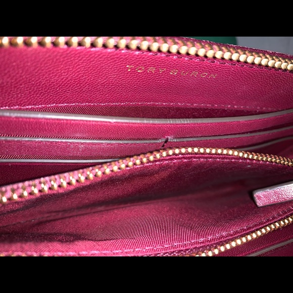 HP🎉 TORY BURCH Fleming Zip Continental Leather Wallet - Picture 8 of 8
